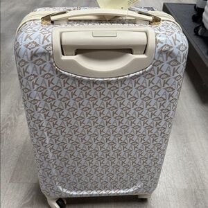 Anne Klein Gold and White Carry-On